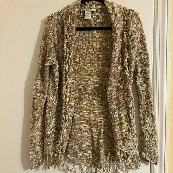 American Rag Cie boho fringe cardigan women medium - Picture 1 of 13